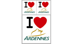 Département Ardennes (08) - 3 autocollants "J'aime" - Autocollant(sticker)